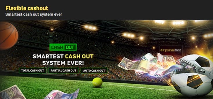 Crystalbet Casino flexible cashout